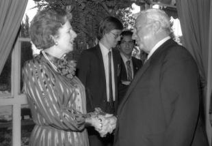 Ariel Sharon e Margaret Thatcher