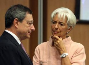 ario Draghi e Christine Lagardee cf fc e df c a d