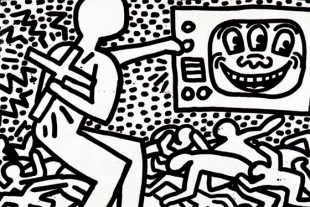 keith haring the political line