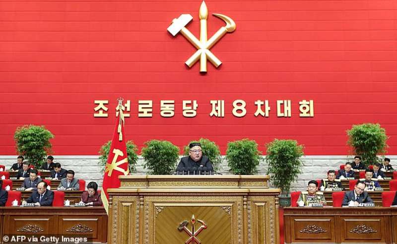 kim jong un al congresso del partito comunista
