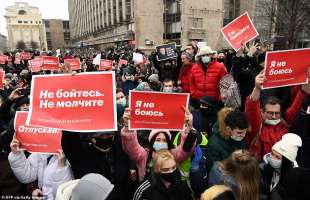 proteste per la liberazione di navalny 21