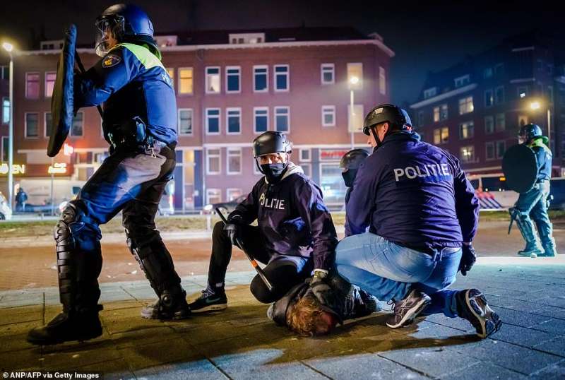 rivolte in olanda contro il lockdown 10