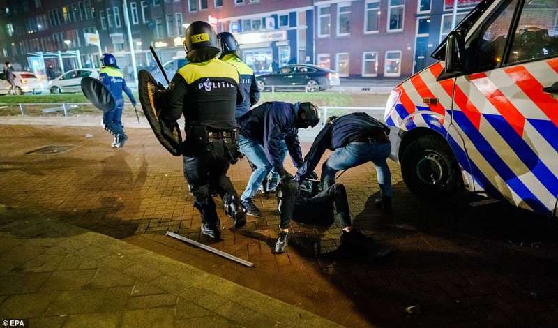 rivolte in olanda contro il lockdown 18