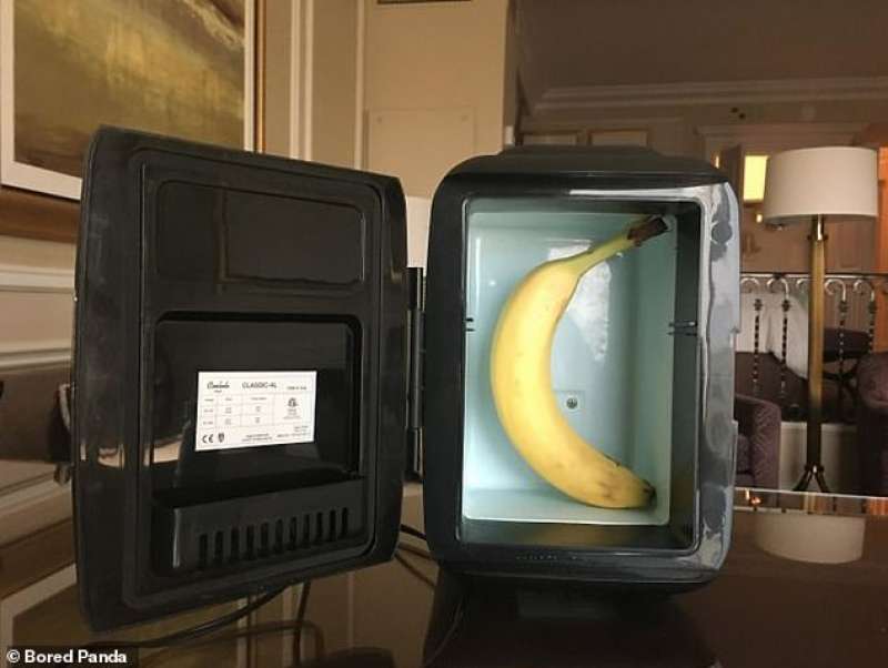 solo una banana nel minifrigo