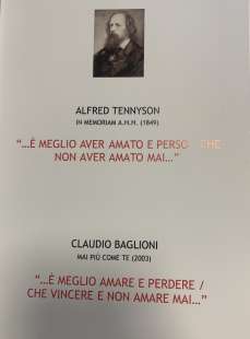 claudio baglioni copia alfred tennyson da tutti poeti con claudio