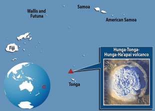 eruzione e tsunami a tonga