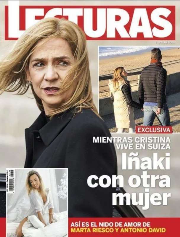 la copertina del magazine sul tradimento del marito dell'infanta cristina