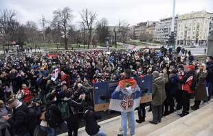 proteste pro djokovic in serbia