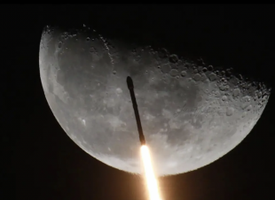 razzo falcon 9 spacex in rotta di collisone con la luna