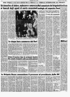 seconda pagina corriere domenica 19 marzo 1978