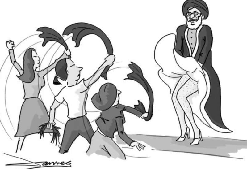 khamenei nelle vignette di charlie hebdo 1