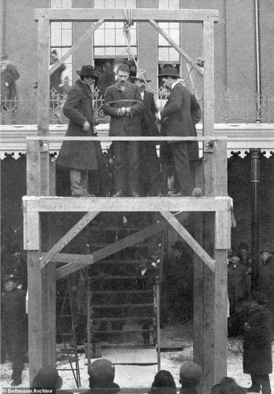 l'esecuzione di william carr. 17 dicembre 1897, a liberty, missouri.