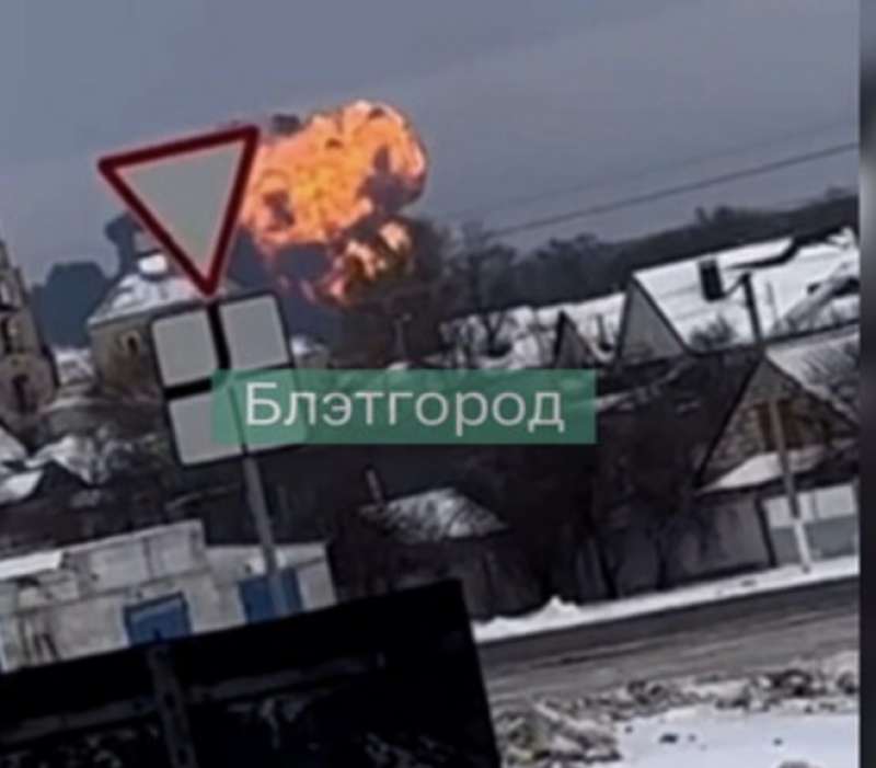 aereo russo si schianta a belgorod 1