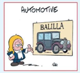 giorgia meloni automotive vignetta by rolli il giornalone la stampa