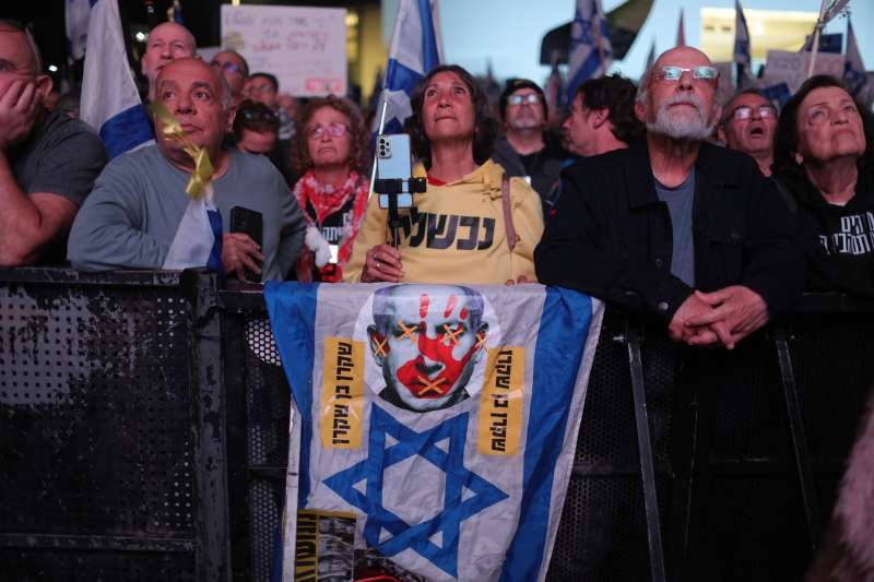 manifestazione contro netanyahu in israele 6