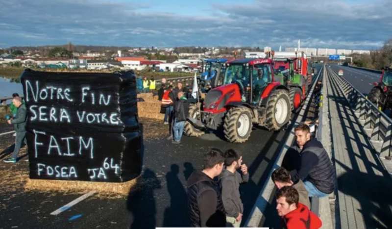 protesta agricoltori in francia