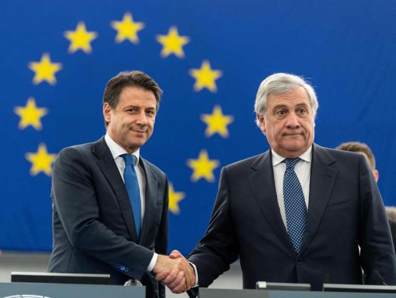 Giuseppe Conte a Strasburgo e Tajani