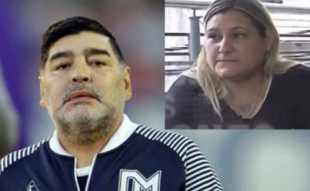 Maradona con Romina Milagros Rodriguez