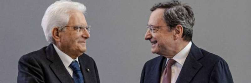 Mattarella e Mario Draghi