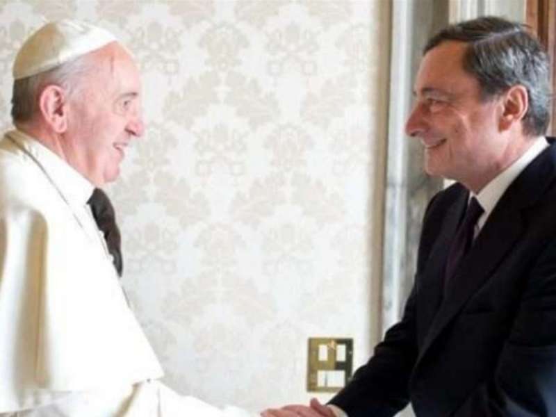 Papa Francesco e Mario Draghi
