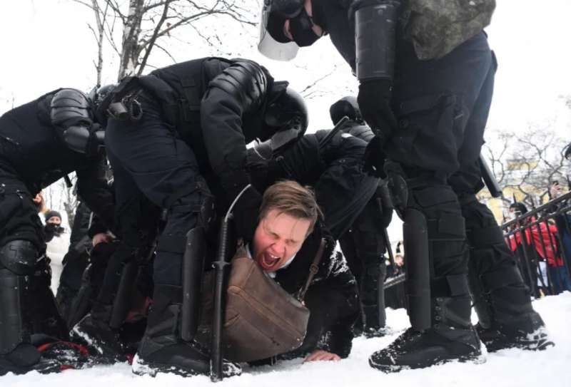 proteste per la liberazione di navalny in russia 4