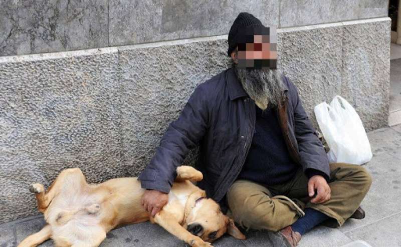 senzatetto con cane 4