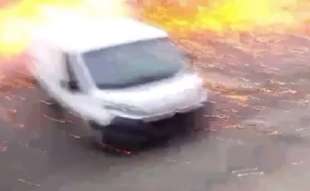 bomba colpisce ciclista in ucraina 5
