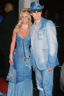 Britney Spears e Justin Timberlake in denim