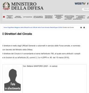 DIRETTORE DEL CIRCOLO UFFICIALI FORZE ARMATE