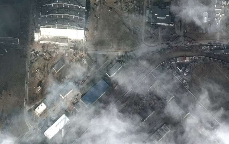 immagini dei mezzi russi dal satellite