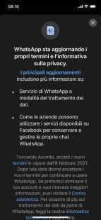 informativa privacy whatsapp
