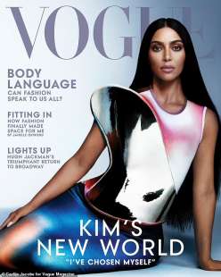 Kim Kardashian sulla copertina di Vogue