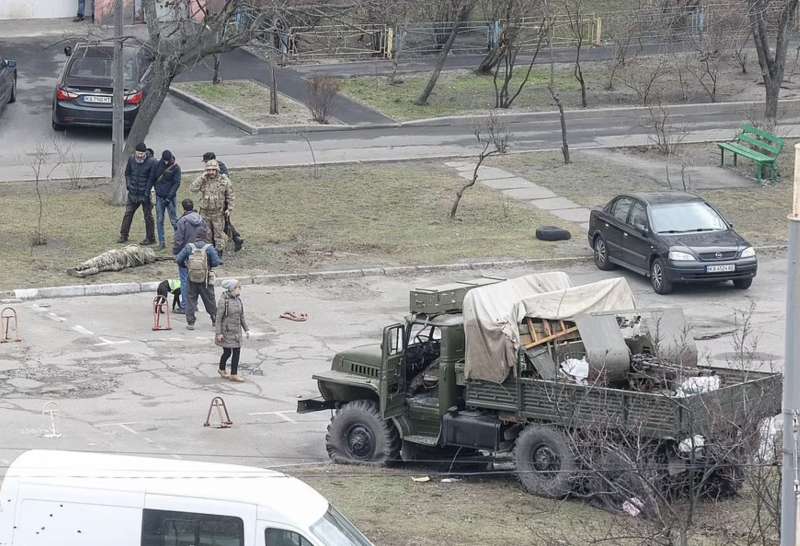 truppe russe in periferia a kiev
