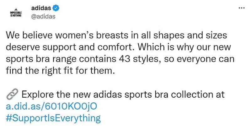 Tweet di Adidas