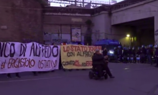 anarchici in sostegno di cospito a roma 1