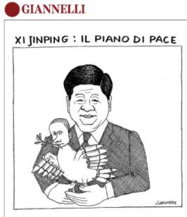 IL PIANO DI PACE DI XI JINPING - VIGNETTA BY GIANNELLI