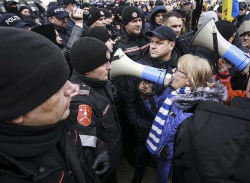 manifestazione pro russa in moldavia