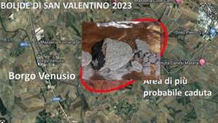 meteorite di san valentino avvistato tra puglia e basilicata 3