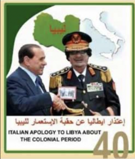 FRANCOBOLLO SILVIO BERLUSCONI - LIBIA