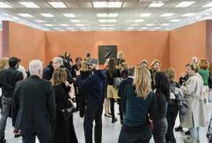 inaugurazione del progetto di maurizio cattelan, because, organizzato da mutina for art ad arte fiera bologna 2024