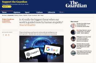L articolo di Nouriel Roubini sull intelligenza artificiale - The Guardian