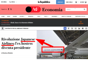 La Repubblica - Japanese Airlines