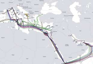 mappa cavi internet sottomarini nel mar rosso