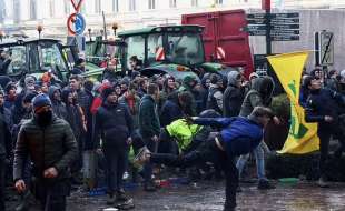 proteste degli agricoltori a bruxelles 16