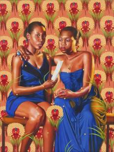 kehinde wiley the sisters zenaide and charlotte bonaparte 385x514