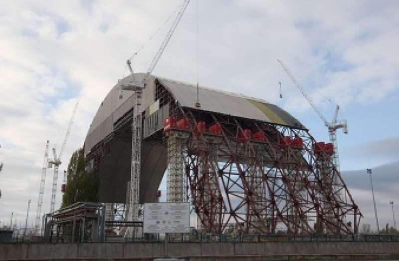 copertura della centrale di chernobyl