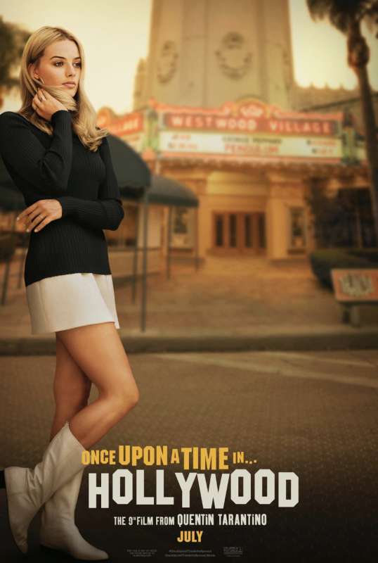 margot robbie nel ruolo di sharon tate in once upon a time in hollywood poster ufficiale