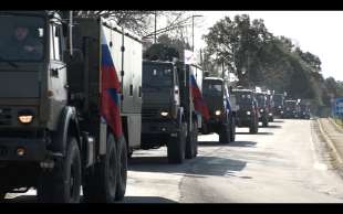 mezzi militari russi nelle strade italiane 3
