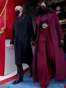 barack e michelle obama all inauguration day di biden