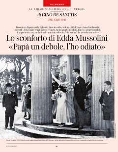 Foto delle nozze di Edda Mussolini su Sette